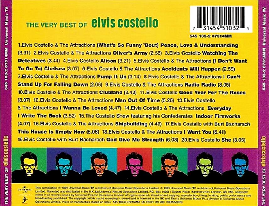 Elvis Costello  The Very Best Of Elvis Costello : Back